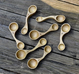 WOODEN TEASPOON/TABLESPOON Measuring Spoon-Tsp/TBSP